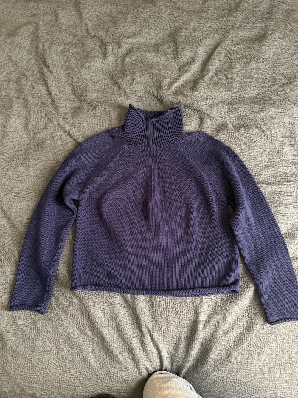 Womenβs J. Crew Deep Blue Rollneck Sweater
